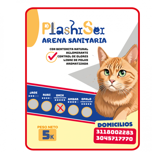 Arena Sanitaria Plashisei Gema Onix 5 Kilos